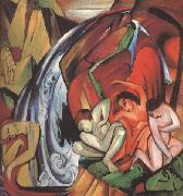 Franz Marc The Waterfall (mk34) oil painting on canvas